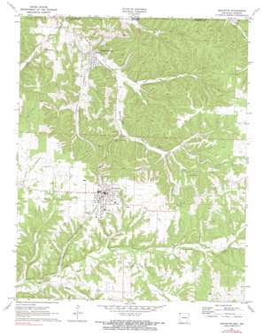 Gravette USGS topographic map 36094d4