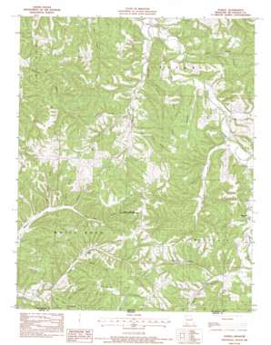 Powell topo map