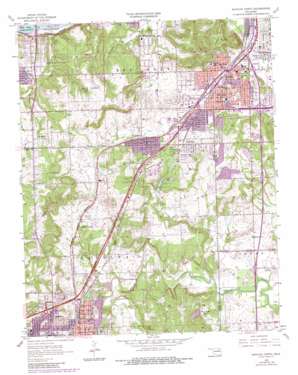 Sapulpa North USGS topographic map 36096a1