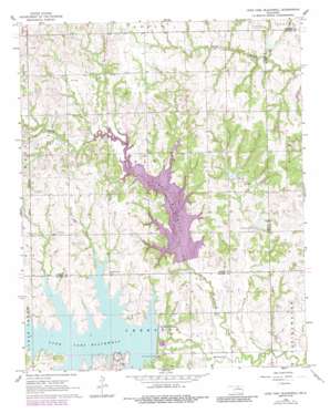 Lake Carl Blackwell USGS topographic map 36097b2