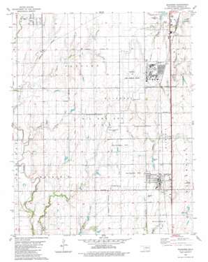 Waukomis USGS topographic map 36097c8