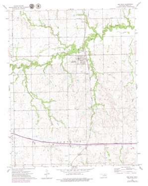 Red Rock topo map