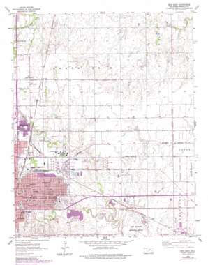 Enid East topo map