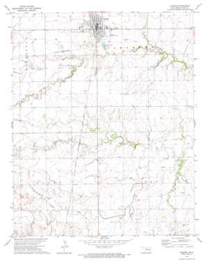 Okeene USGS topographic map 36098a3