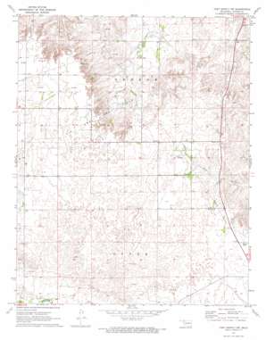 Fort Supply Nw topo map