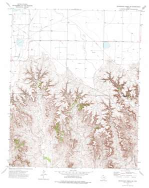 Sourdough Creek Sw topo map