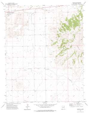 Capulin USGS topographic map 36103f8