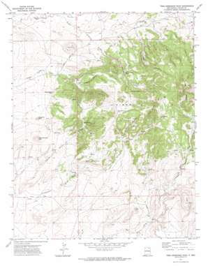 Tres Hermanos Peak USGS topographic map 36104e3