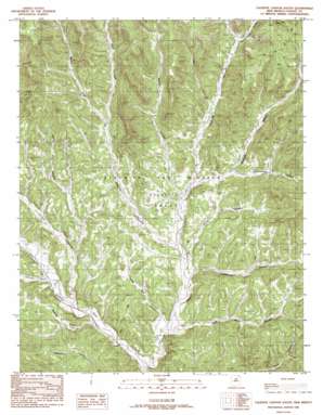 Caliente Canyon South USGS topographic map 36104g7