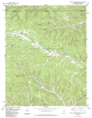 Caliente Canyon North USGS topographic map 36104h7