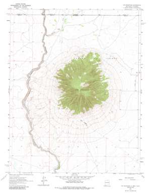 Ute Mountain USGS topographic map 36105h6