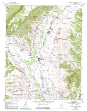 San Juan Pueblo topo map