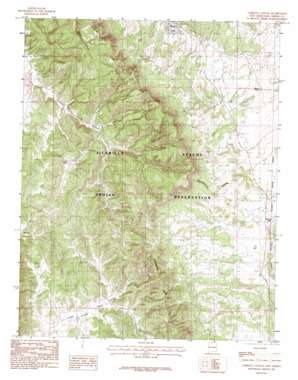 Cordova Canyon topo map