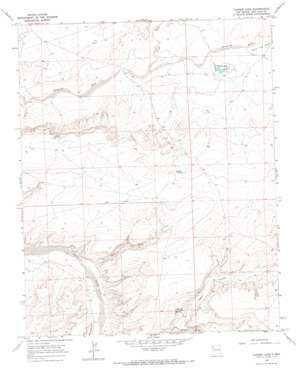 Tanner Lake topo map