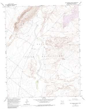The Hogback South topo map