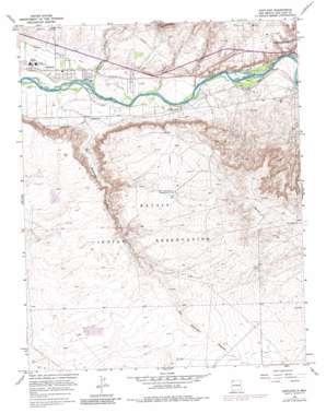 Kirtland topo map