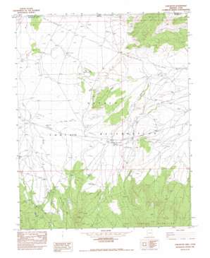 Cow Butte USGS topographic map 36109h2