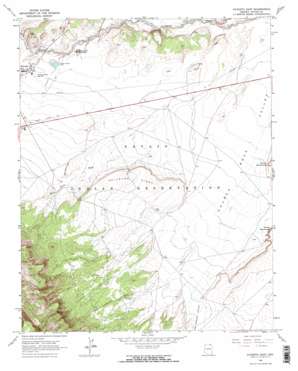 Kayenta East topo map