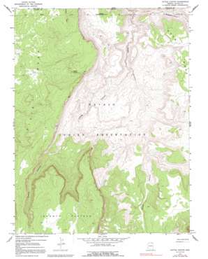 Cattle Canyon topo map