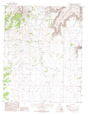 Driftwood Canyon topo map