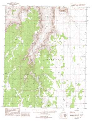 National Canyon Sw topo map