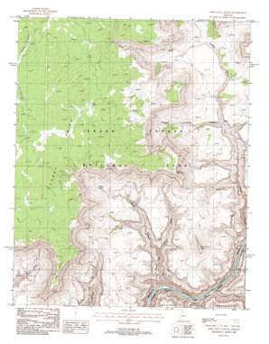 Fern Glen Canyon topo map