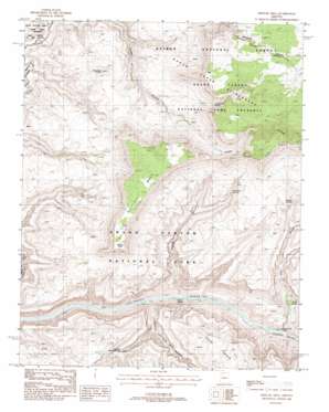Fishtail Mesa topo map