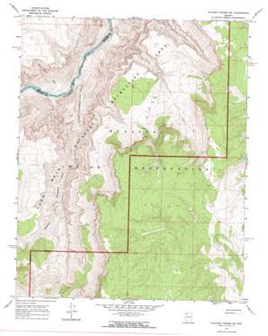 Vulcans Throne SW USGS topographic map 36113a2
