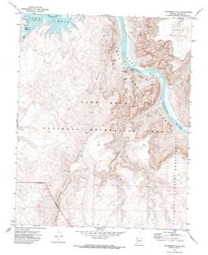 Columbine Falls topo map
