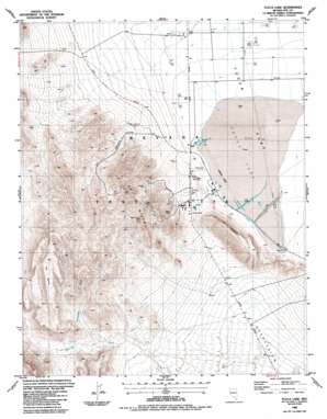 Yucca Lake topo map