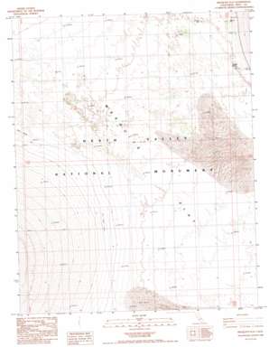 Mesquite Flat USGS topographic map 36117f2
