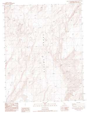 East Of Waucoba Canyon topo map