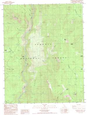 Durrwood Creek topo map