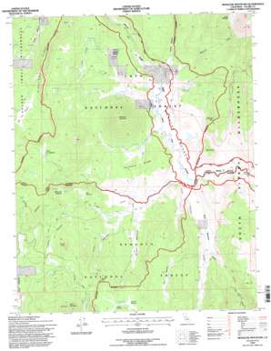 Monache Mountain USGS topographic map 36118b2