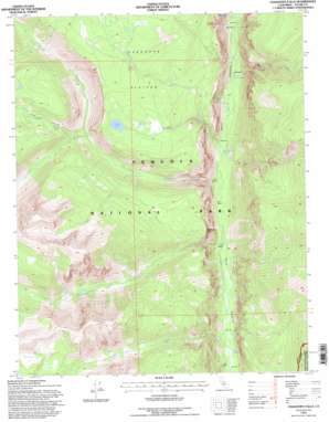 Chagoopa Falls USGS topographic map 36118d4