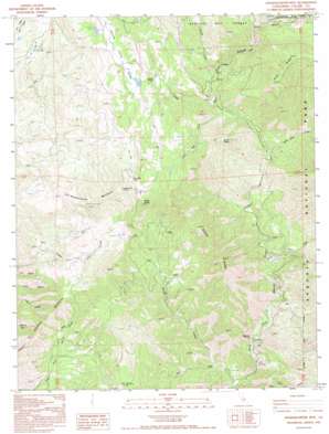 Shadequarter Mountain topo map