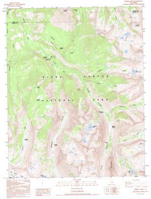 Sphinx Lakes USGS topographic map 36118f5