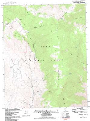 Mazourka Peak USGS topographic map 36118h1