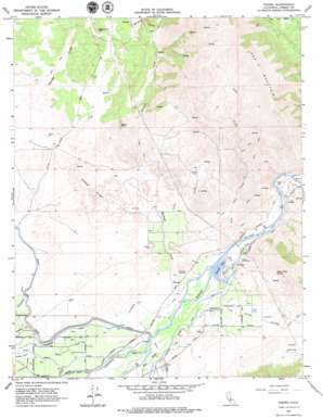 Pine Flat Dam USGS topographic map 36119g4