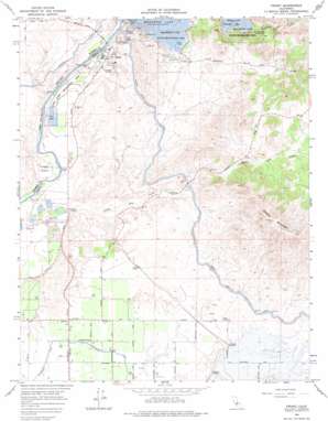 Friant topo map