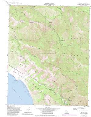 Big Sur USGS topographic map 36121c7