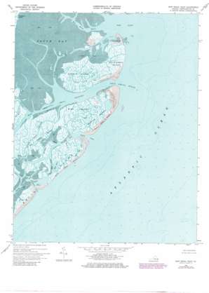 Ship Shoal Inlet USGS topographic map 37075b7