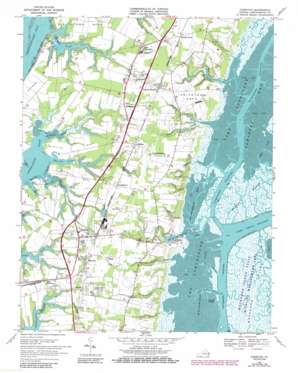 Cape Charles USGS topographic map 37075c8