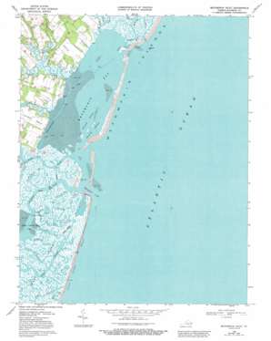 Metompkin Inlet USGS topographic map 37075f5
