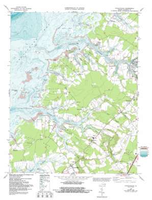 Pungoteague USGS topographic map 37075f7