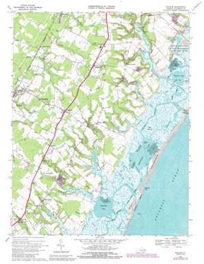 Bloxom USGS topographic map 37075g5