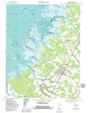 Parksley USGS topographic map 37075g6