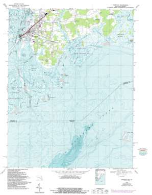 Crisfield USGS topographic map 37075h7