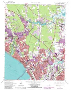 Newport News North USGS topographic map 37076a4