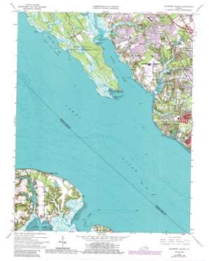Mulberry Island topo map